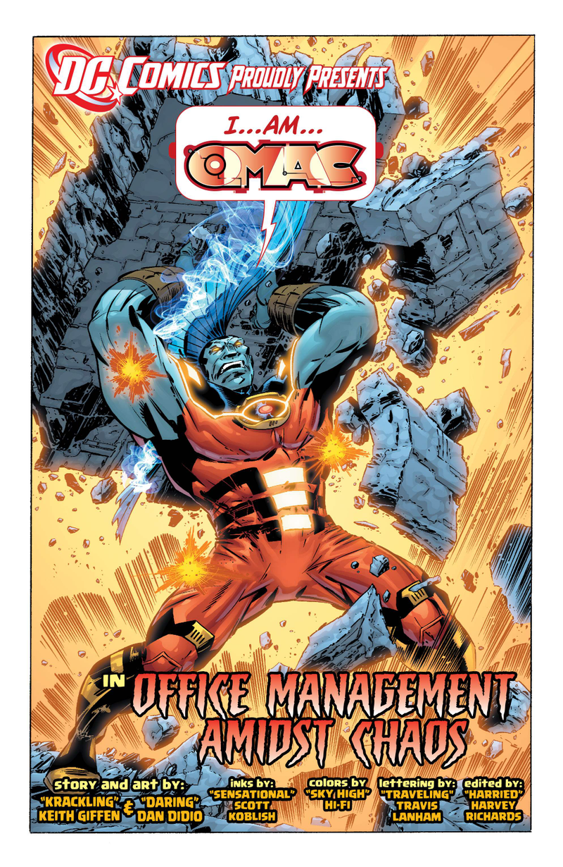 Illustration for article titled Read an exclusive preview of DC Comics' quirky new superhero series, O.M.A.C.